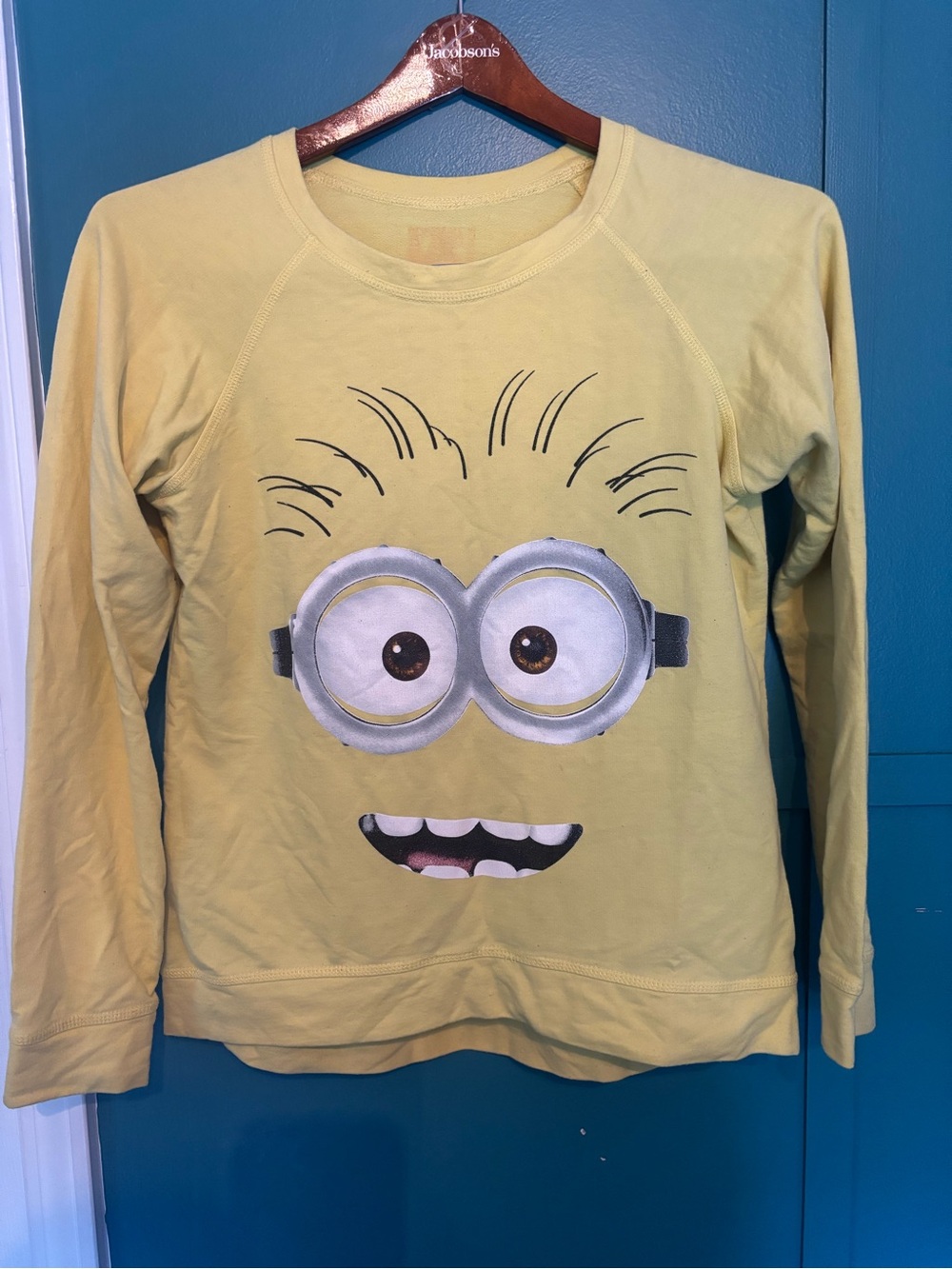 Yellow Graphic Kids Sweatshirt Minions Size Large